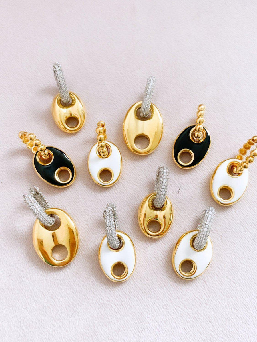 Mers Large Gold Enamel Earrings-Earrings-Mers-Emila-2