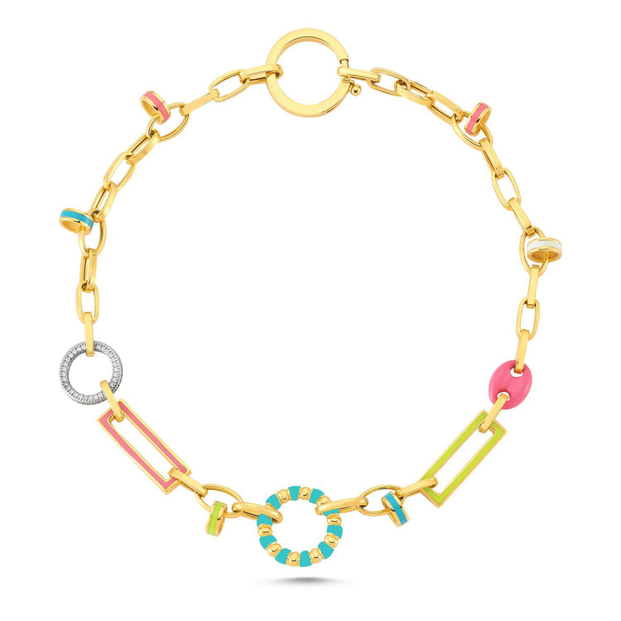 Mers Neon Journey Necklace-Necklace-Mers-Blue-Emila-1