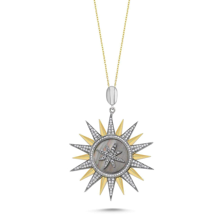 Mers Sun Dial Star Pendant-Necklace-Mers-Emila-4