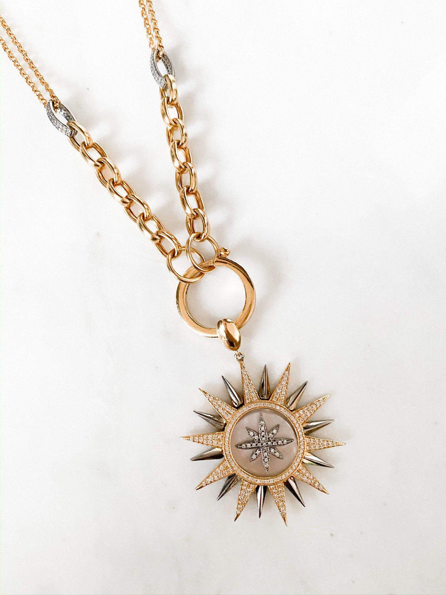 Mers Sun Dial Star Pendant-Necklace-Mers-Emila-5