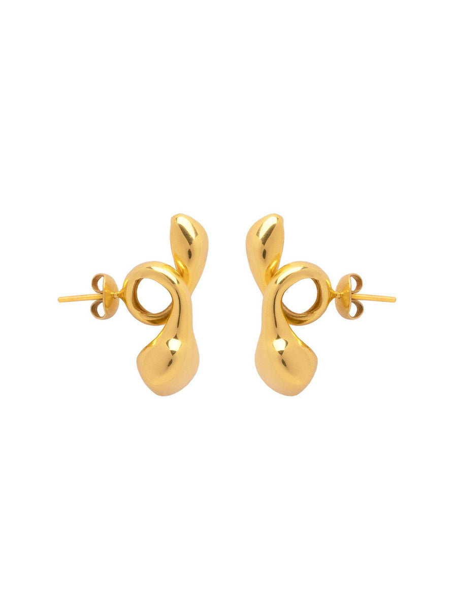 Misho Pebble Pods Earrings-Earring-Misho-Gold-Emila-3