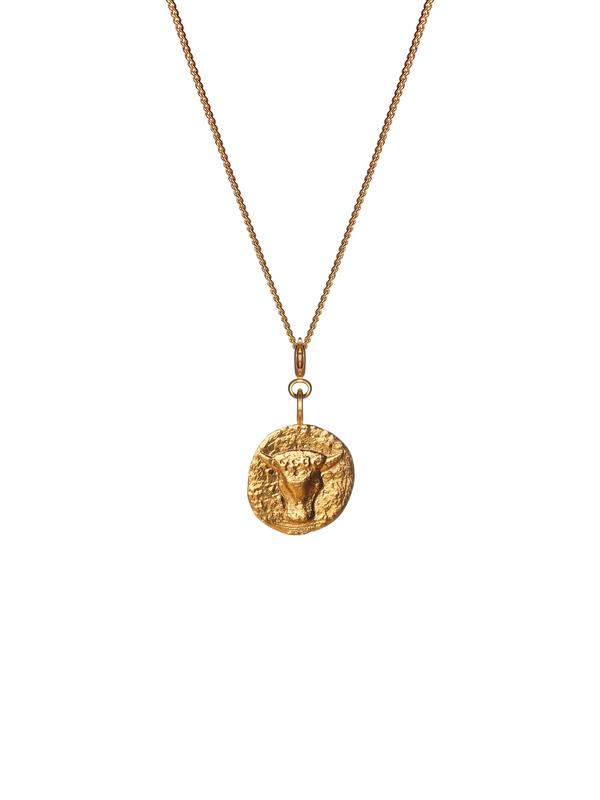 Misho Zodiac Charm Pendant Taurus-Necklace-Misho-Emila-1