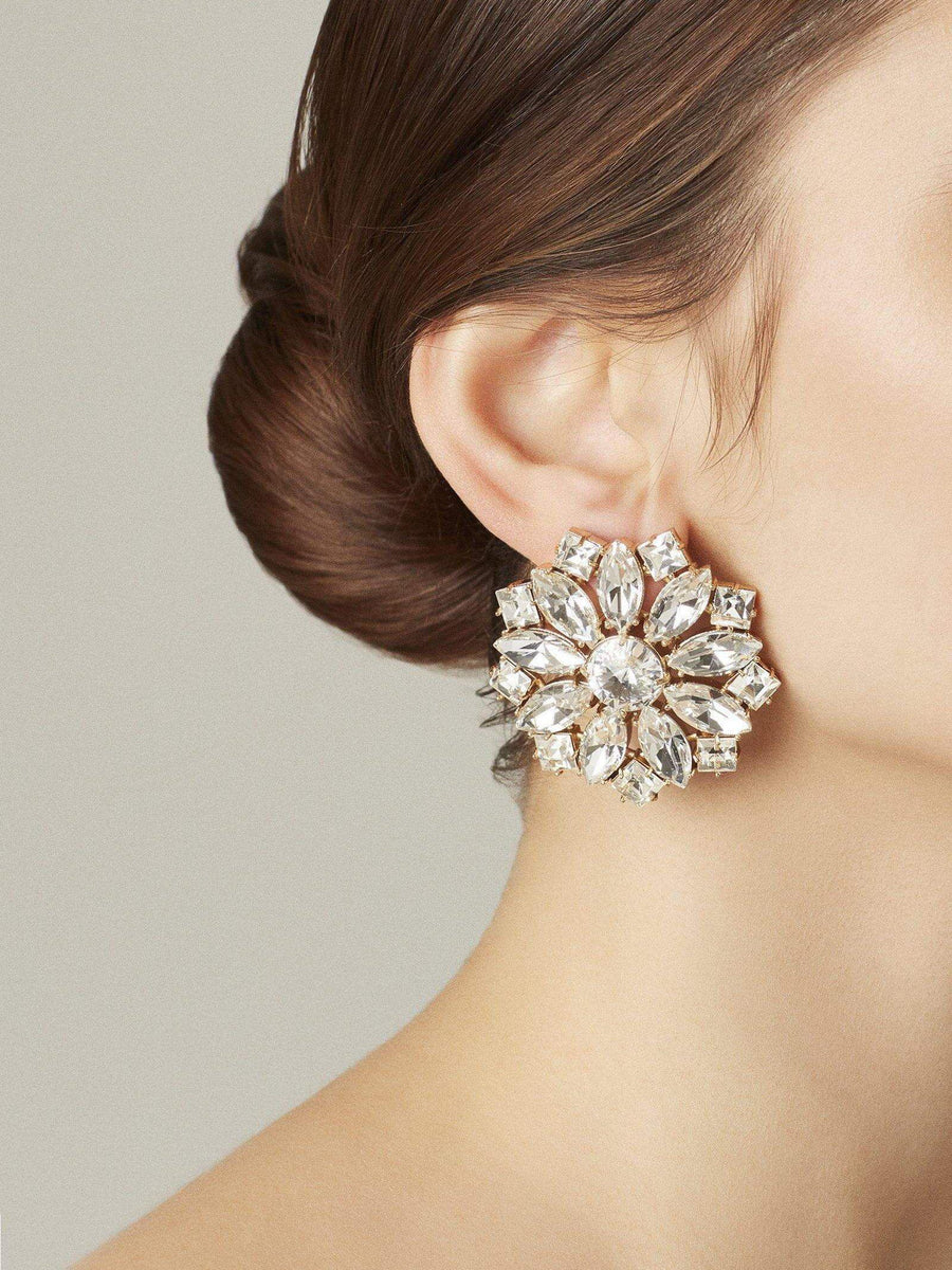 Ninon Maksim Diamond Crystal Earrings-Earrings-Ninon-Emila-3