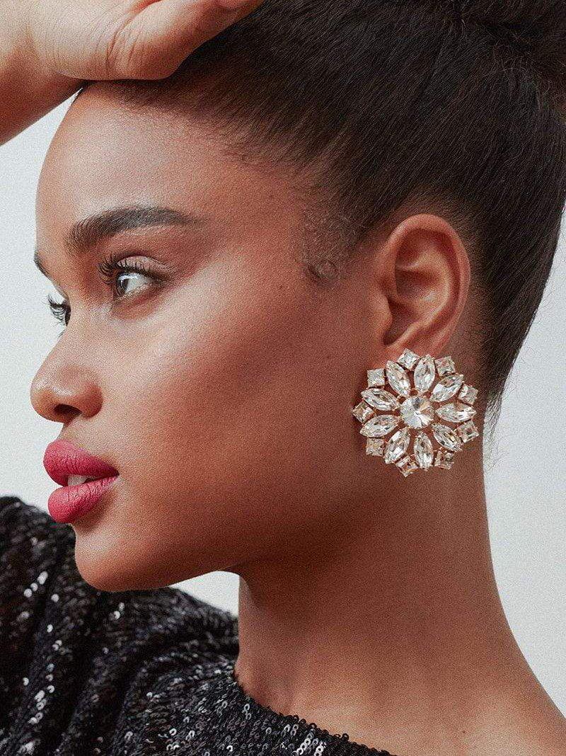 Ninon Maksim Diamond Crystal Earrings-Earrings-Ninon-Emila-1