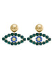 Ninon Talitha Emerald Crystal Earrings-Earrings-Ninon-Emila-1